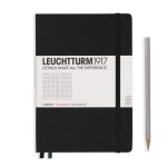 Notes LEUCHTTURM 1917  A5 Medium czarny kratka