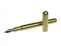 Pióro wieczne Kaweco Supra Brass z mosiądzu, konstrukcja modułowa z odkręcanym łącznikiem i dużą stalówką, styl industrialny