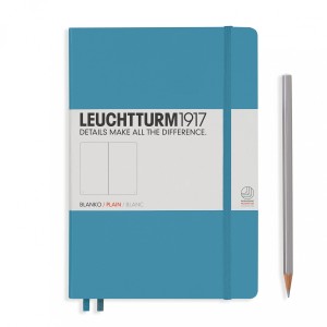 Notes LEUCHTTURM 1917  A5 Medium nordycki niebieski gładki