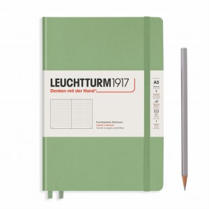 Notes LEUCHTTURM 1917 Medium A5 Sage kropki