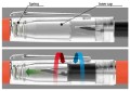 Pióro PLATINUM PROCYON demonstracja systemu uszczelniania stalówki.