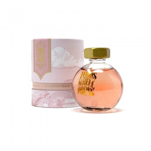 Atrament-Ferris-Wheel-Press-85ml-Strawberry-Macaron-truskawkowy-roz-szklany-flakon-z-mosiezna-zakretka