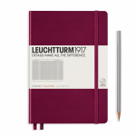 Notes LEUCHTTURM 1917  A5 Medium bordowy kratka