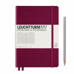 Notatnik LEUCHTTURM 1917 A5 Medium bordowy linia