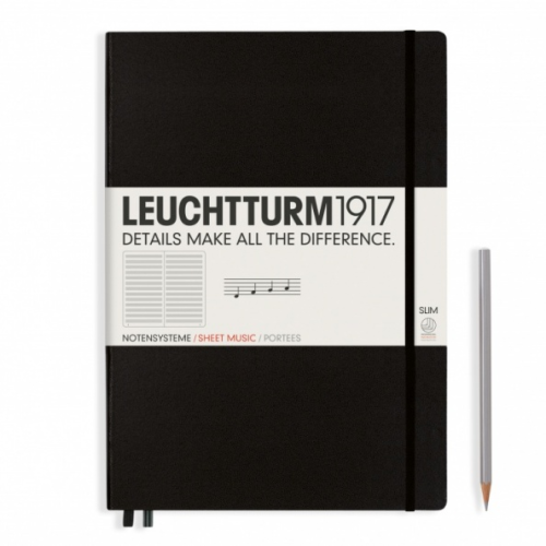 Zeszyt do nut LEUCHTTURM1917 Master Slim (A4+) - w pięciolinię