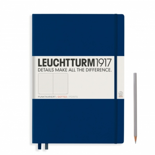 Notes LEUCHTTURM 1917 A4+ Master Classic granatowy kropki