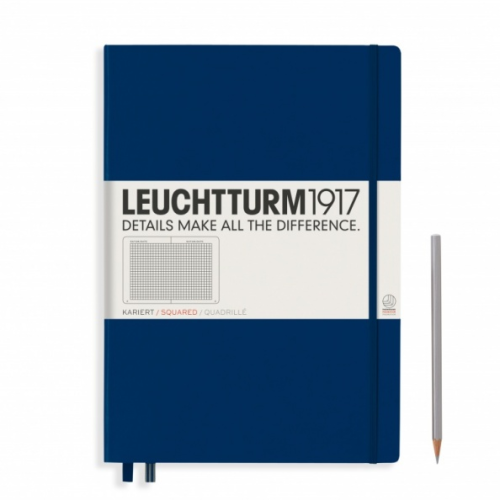 Notes LEUCHTTURM 1917 A4+ Master Classic granatowy kratka