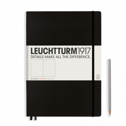 Notes LEUCHTTURM 1917 A4+ Master Classic czarny gładki