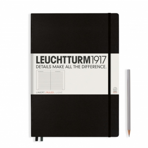 Notes LEUCHTTURM 1917 A4+ Master Classic czarny linia