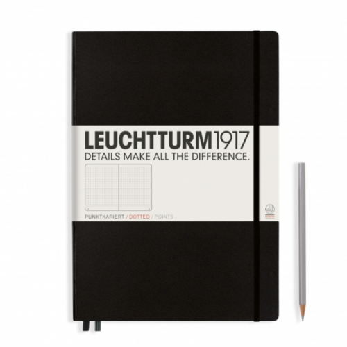 Notes LEUCHTTURM 1917 A4+ Master Classic czarny kropki