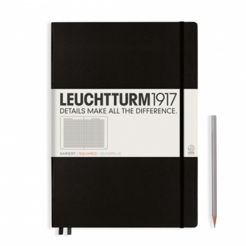 Notes LEUCHTTURM 1917 A4+ Master Classic czarny kratka