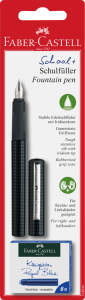 Pióro wieczne FABER-CASTELL SCHOOL+  carbon + naboje 