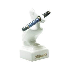 Duża ceramiczna podstawka na pióro wieczne – Statuetka Pelikan 17 cm