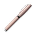 Eleganckie pióro wieczne Faber-Castell Essentio Aluminium w subtelnym kolorze Rose Gold ze szczotkowaną strukturą.
