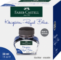 Atrament Faber-Castell niebieski 30ml w kartonowym pudełku