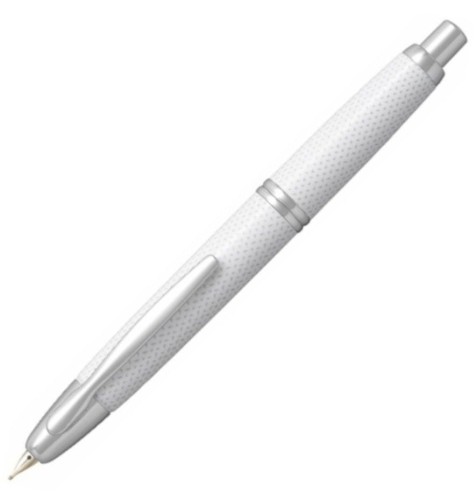 Pióro wieczne PILOT CAPLESS RHODIUM Carbonesque white