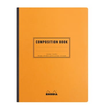 Notes RHODIA B5 Composition Book kratka orange