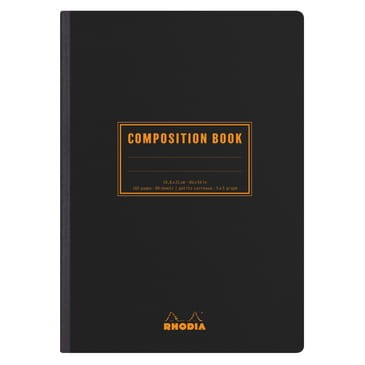 Notes RHODIA A5 Composition Book kratka black