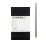 Notes LEUCHTTURM 1917 A6 Pocket reporterski, czarny kratka