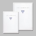 Notes Clairefontaine Triomphe A4 gładki, biały papier welinowy 90g do piór wiecznych.