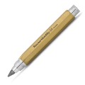 Mosiężny ołówek Kaweco Sketch Up 5.6 z chromowaną końcówką i zakrętką na białym tle.