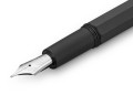 Srebrna stalówka rozmiar 250 w piórze Kaweco Original czarnym chromowanym