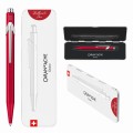 CD849-585 Caran d'Ache długopis 849 Colormat-X, czerwony w pudełku Slimpack-04.jpg
