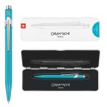 CD849-681 Caran d'Ache długopis 849 Colormat-X, turkusowy w pudełku Slimpack-03.jpg