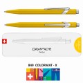 CD849-743 Caran d'Ache długopis 849 Colormat-X, żółty w pudełku Slimpack-05.jpg