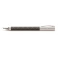 Pióro wieczne Faber-Castell Ambition Rhombus w kolorze czarnym z grawerowanym wzorem.