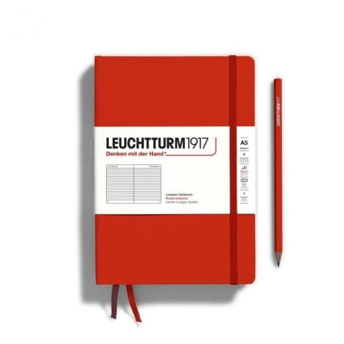 Notes LEUCHTTURM 1917 Medium A5 NATURAL COLOURS Fox Red linia