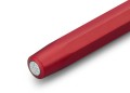 Pióro kulkowe KAWECO AL SPORT Deep Red z metalowym logo na skuwce.