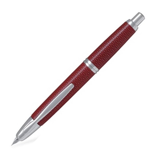 Pióro wieczne PILOT CAPLESS RHODIUM Carbonesque czerwone