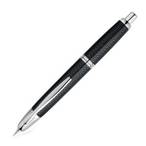 Pióro wieczne PILOT CAPLESS  RHODIUM Carbonesque czarne