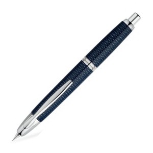 Pióro wieczne PILOT CAPLESS  RHODIUM Carbonesque niebieskie