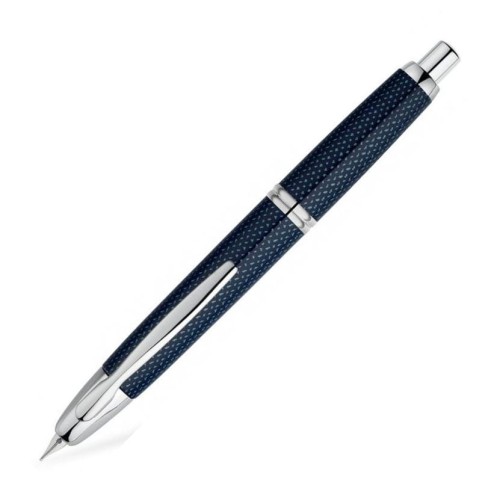 Pióro wieczne PILOT CAPLESS RHODIUM Carbonesque niebieskie