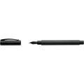 Eleganckie pióro wieczne Faber-Castell Ambition All Black wykonane ze szczotkowanej czarnej żywicy.