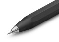 Ołówek KAWECO AL SPORT Black 0,7 z widocznym metalowym zakończeniem
