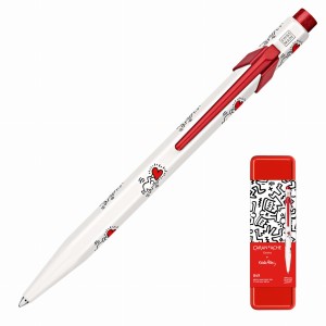 Długopis Caran d`Ache 849 KEITH HARING biały