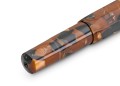 Unikalny mozaikowy wzór brązowego akrylu w piórze Kaweco Hickory Brown