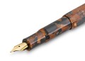 Eleganckie pióro Kaweco ART Sport Hickory Brown z widoczną złotą stalówką