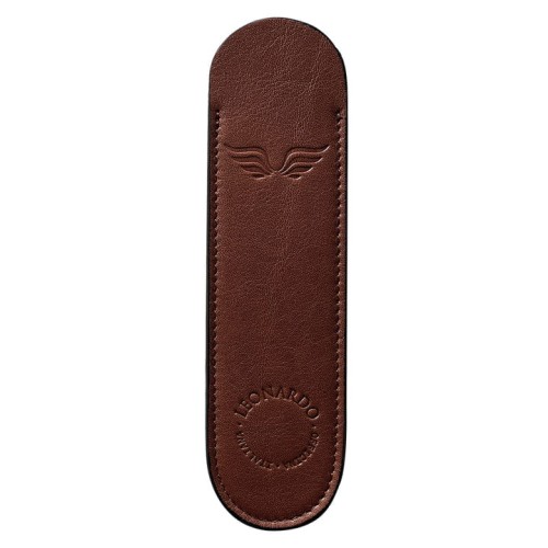Etui na pióro LEONARDO pojedyńcze brązowe