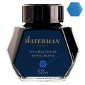 Atrament WATERMAN niebieski 50ml z próbką koloru