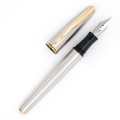 Pióro wieczne MONTEVERDE Aldo Domani chrom GT z widoczną stalówką.