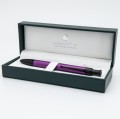 Pióro kulkowe MONTEVERDE ENGEAGE ONE-TOUCH fioletowe w eleganckim pudełku.