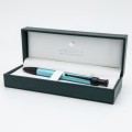 Pióro kulkowe Monteverde Engage One-Touch turkusowe w eleganckim pudełku prezentowym.