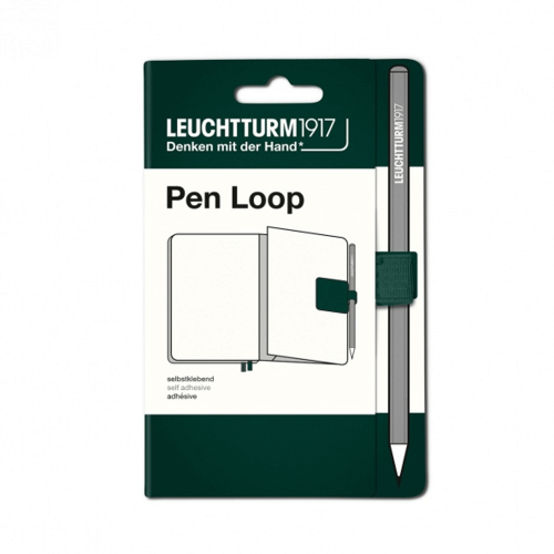 Uchwyt LEUCHTTURM 1917 Pen Loop NATURAL Colours Forest Green