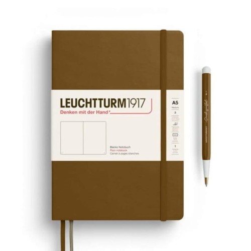 Notes LEUCHTTURM 1917 Medium A5 SPICE BROWN gładki