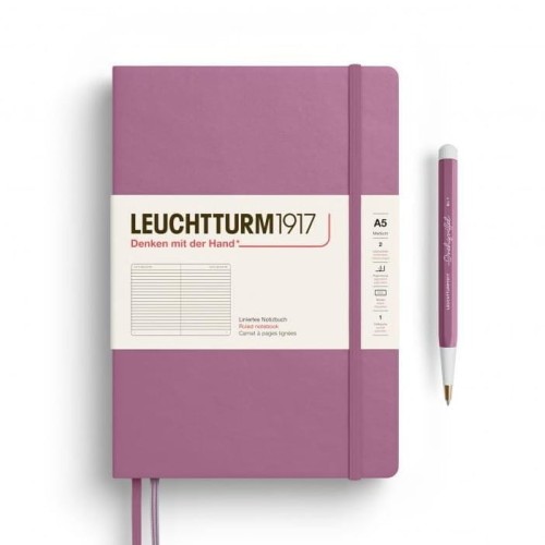 Notes LEUCHTTURM 1917 Medium A5 DUSTY ROSE linia