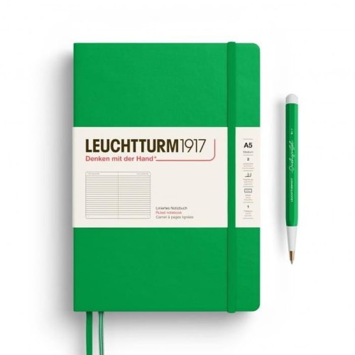 Notes LEUCHTTURM 1917 Medium A5 SPRING LEAF linia